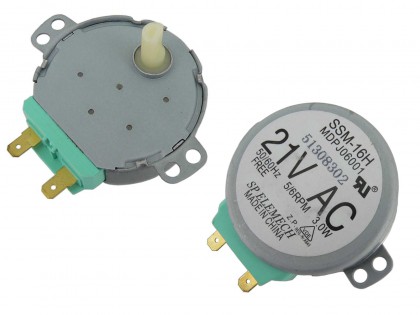 Мотор привода тарелки СВЧ-печи SAMSUNG DE31-10154D ( AC 21V, SSM-16H MDPJ06001 )